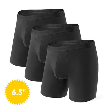 [Father's Day Gift] 🔥Men's Dual Pouch Micro Modal Trunks - 4-Pack Basic 2.5in Spandex Natural Fabric Menswear