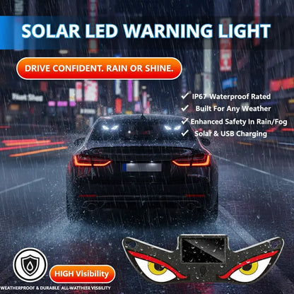 Dynamic LED Rear Window Display for Car – Vampire Devil Eye Emoji Panel