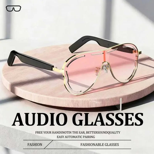 🏆Flash Sale⚡ 50K+ SOLD! Almost Gone-💥✨Super Black Technology😎 Smart Bluetooth 5.4 Audio Sunglasses – Open-Ear, UV & Blue Light Protection