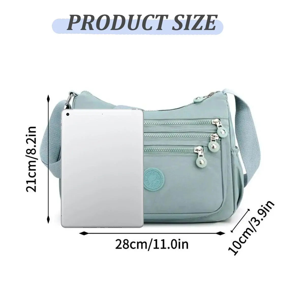 👜 Women's Anti-Theft Nylon Crossbody Bag With Multi-Pocket Shoulder Wallet Design
