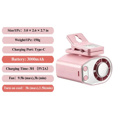 🎁【Father's Day Gift】Semiconductor Cooling Clip-On Fan