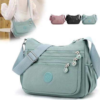 👜 Women's Anti-Theft Nylon Crossbody Bag With Multi-Pocket Shoulder Wallet Design