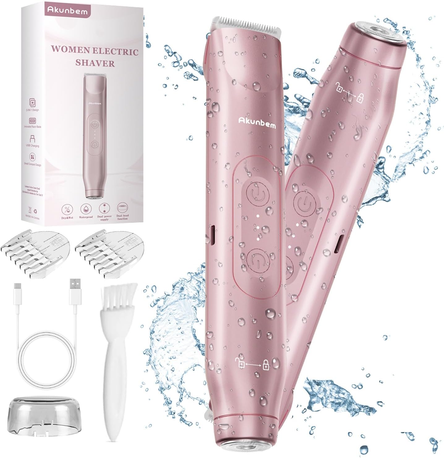 🔥 Best Seller | 2-in-1 Women's Electric Shaver