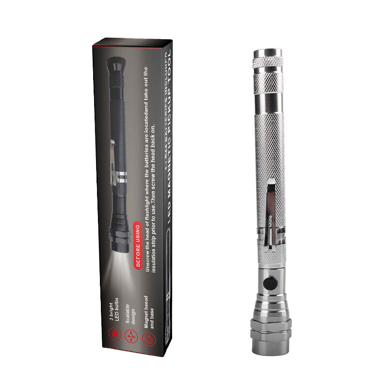 🎁🔥 Hot Sale | Telescoping Magnetic Pickup Tool with LED Flashlight