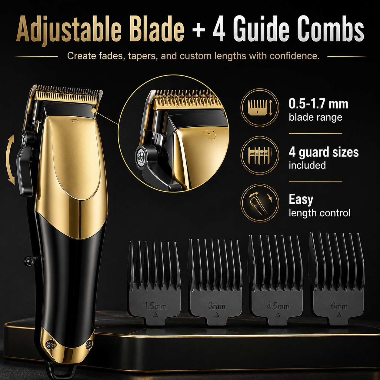 ⚡️Hot Sale｜3-Piece Professional Hair Clipper & Trimmer Kit for Men