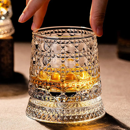 🎁🔥Luxury 360° Spinning Crystal Glass