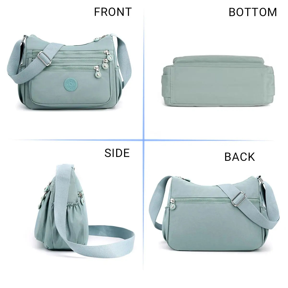 👜 Women's Anti-Theft Nylon Crossbody Bag With Multi-Pocket Shoulder Wallet Design