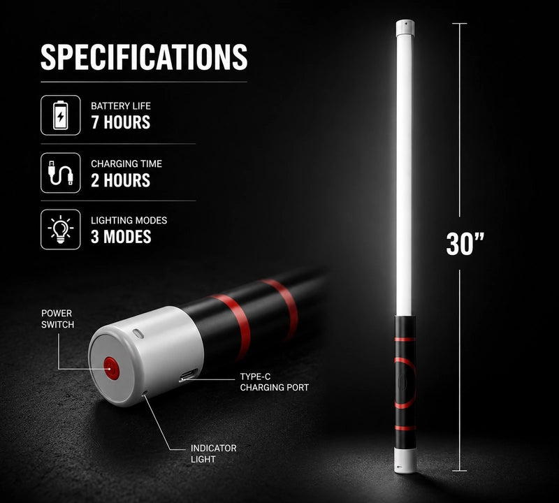 Bendable LED Flashlight Stick