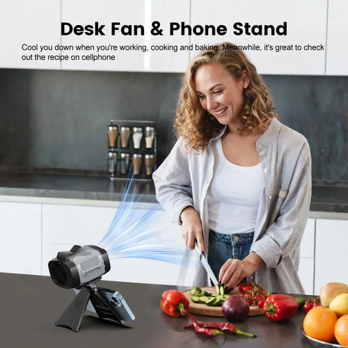 Clip Fan Rechargeable With stand