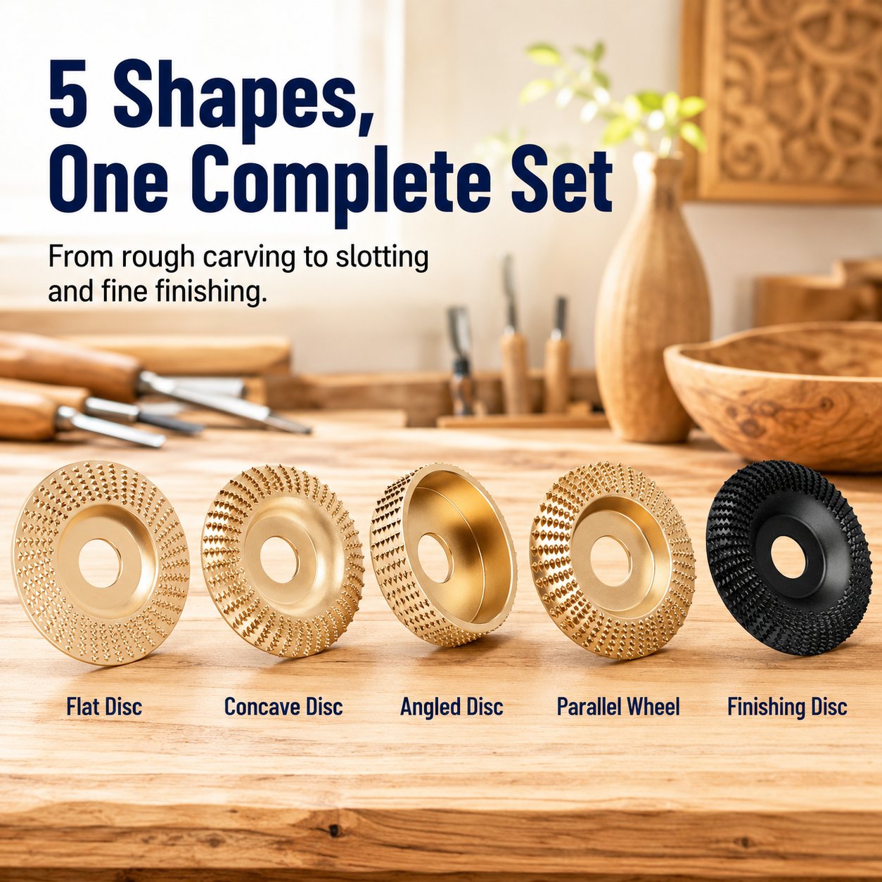 Wood Carving Disc Set