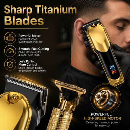 ⚡️Hot Sale｜3-Piece Professional Hair Clipper & Trimmer Kit for Men