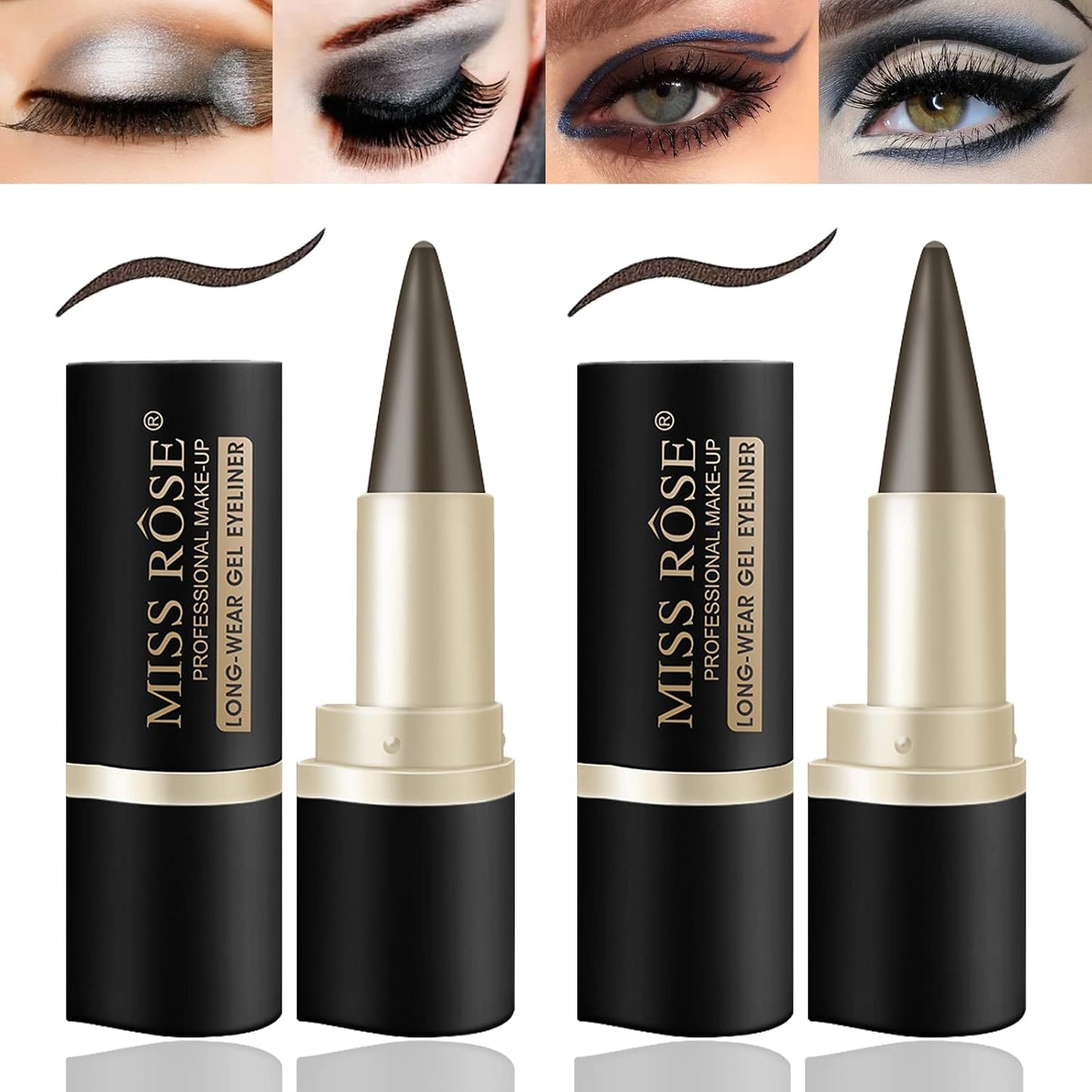 ✨ Hot Sale | 2-Pcs Waterproof Black Gel Eyeliner Set