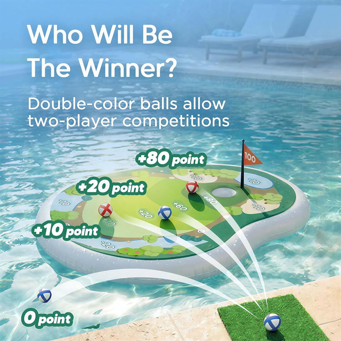 🎯 Splash Into Golf Fun | Floating Golf Pool Game Set