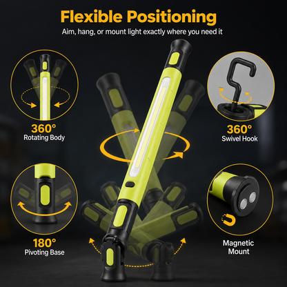 🌟🔦Multifunctional magnetic rechargeable work light💡