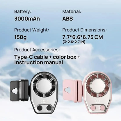 🎁【Father's Day Gift】Semiconductor Cooling Clip-On Fan
