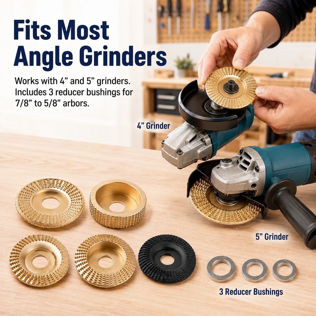 Wood Carving Disc Set