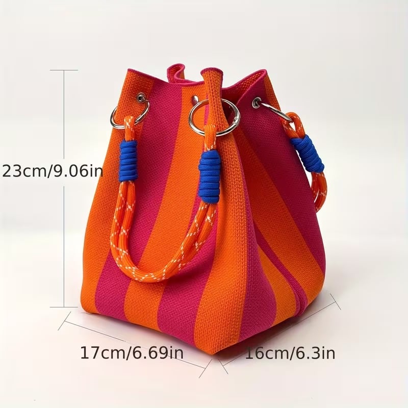 🔥HOT SALE 49% OFF🌴 Boho Woven Bucket Bag for Women- Handmade Woven Summer Beach Shoulder Bag
