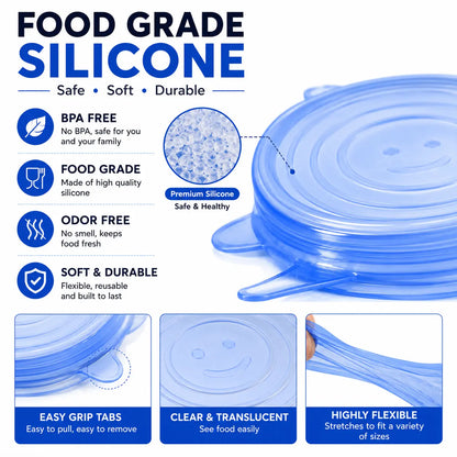 🥗✨Reusable Silicone Stretch Lids