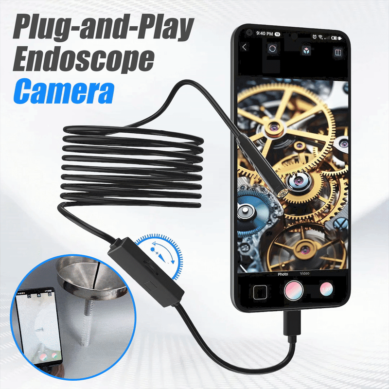 16.4ft HD Endoscope Camera for iPhone & Android