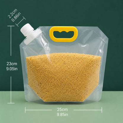 🥗5 Counts Reusable Food Sealed Bags