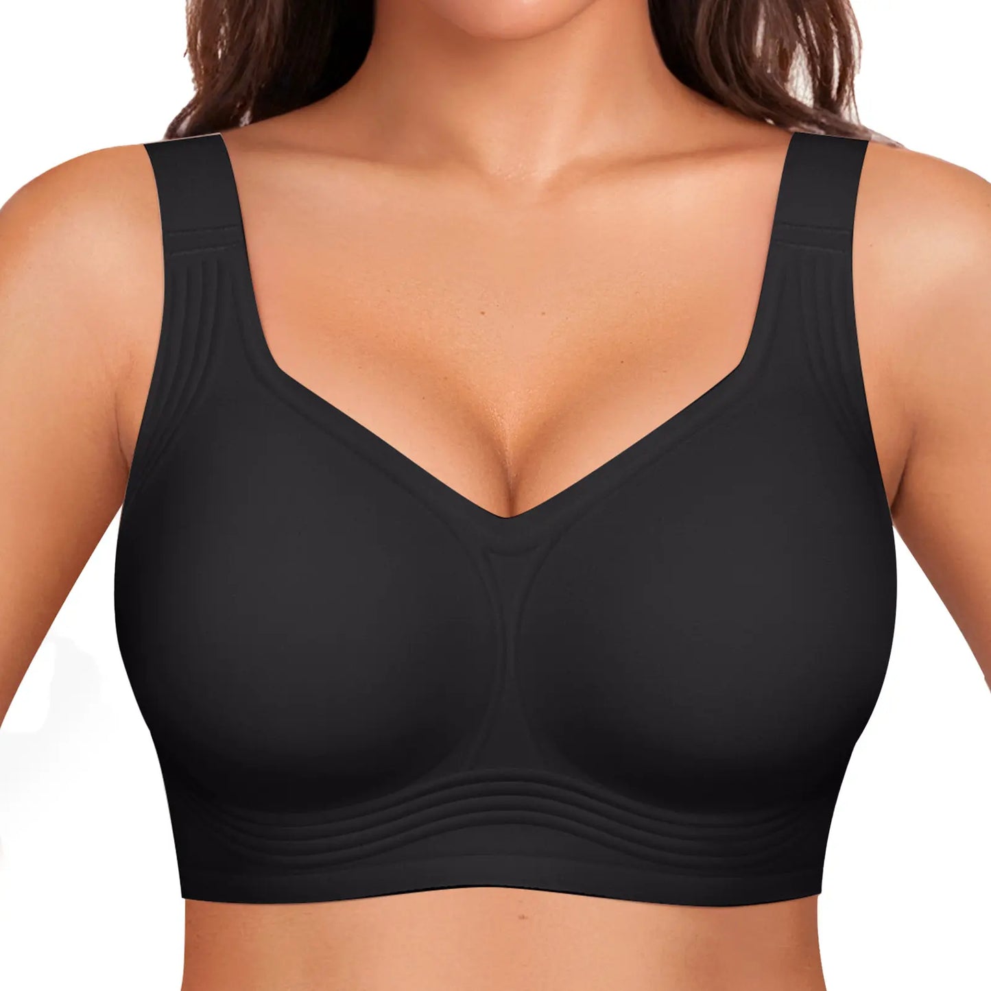 for Women Wireless Full Coverage No Underwire Everyday T-Shirt Zero Feel Seamless Invisible Padded Bralette Ultra