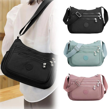 👜 Women's Anti-Theft Nylon Crossbody Bag With Multi-Pocket Shoulder Wallet Design