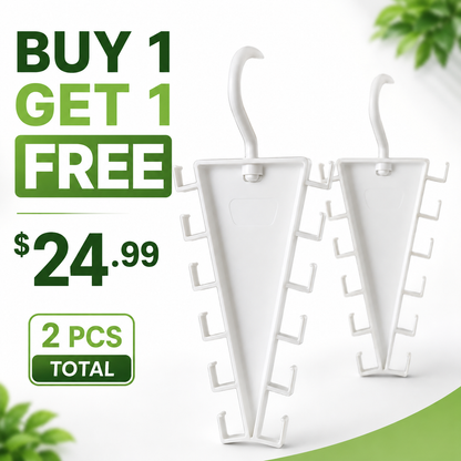 ✨ 12-Hook Rotating V-Hanger – Space-Saving Closet Organizer, 360° Swivel for Easy Access 🧥