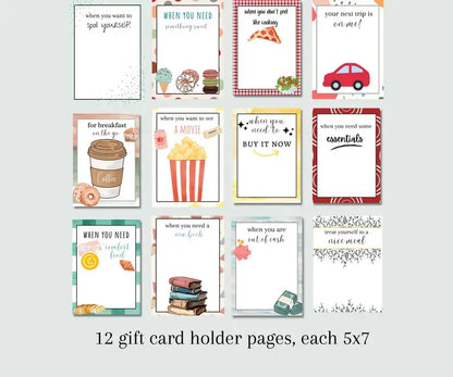 Christmas Gift Card Book – 38 Pages, 3 Festive Styles | The Gift That Lets Them Choose What They Love