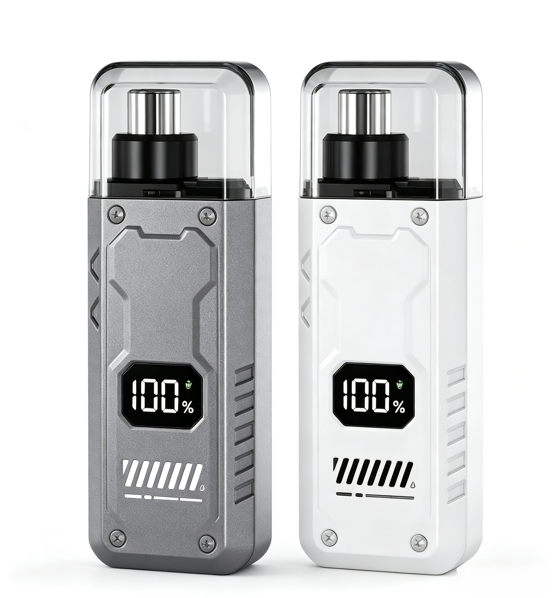 White + Gunmetal