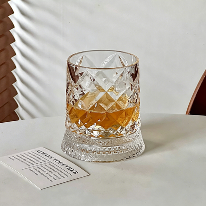 🎁🔥Luxury 360° Spinning Crystal Glass