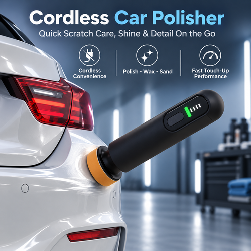 🚗 Battery-Powered Auto Buffer – 12K RPM 3-in-1 Polisher, Waxer & Scratch Remover