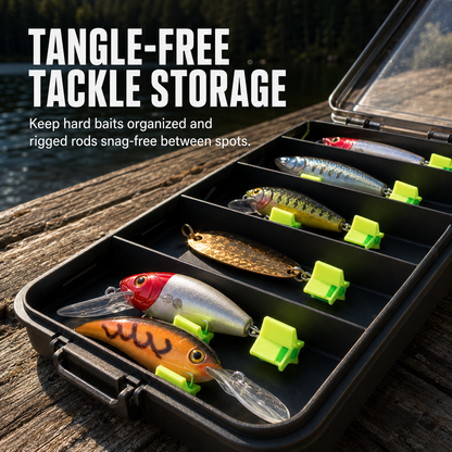 🎣 Fishing Hook Protectors – Treble Hook Covers, Anti-Tangle Caps for Hard Baits & Lures Storage(45 Piece)