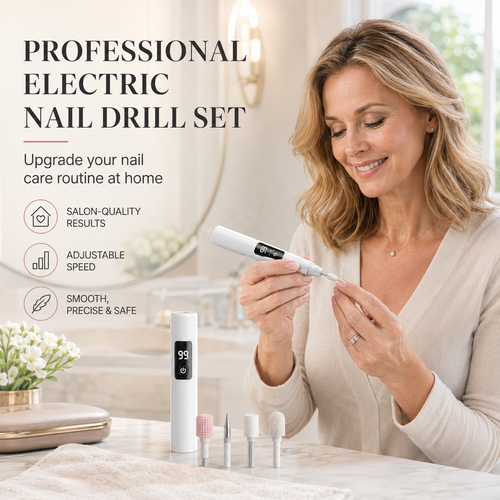 Professional Electric Nail Drill – Salon-Quality Results at Home, Zero Salon Prices