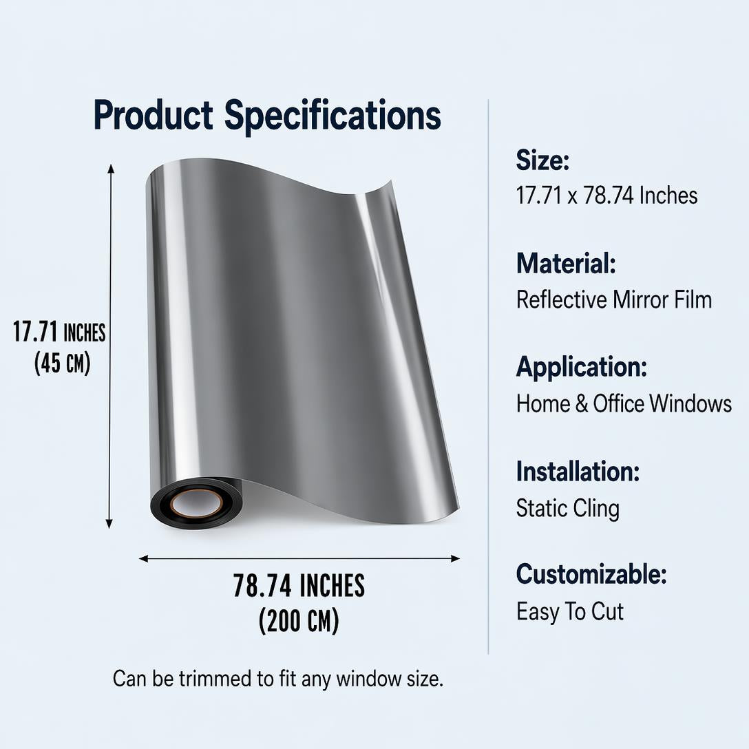 ☀️50% OFF! 🔥 Heat-Insulating Privacy Film – UV Protection, Easy Application & Perfect for Home & Office 🏠