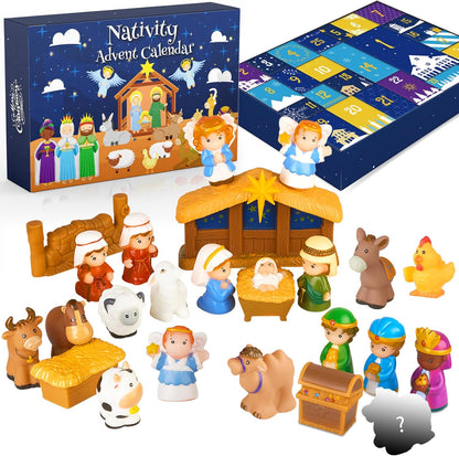 🎄🏆 2026 Nativity Advent Calendar (25pcs) 💯NONTOXIC & ODORLESS