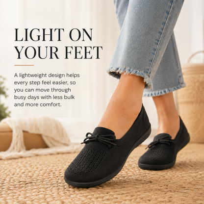 Women's Breathable Flat Shoes – Lightweight Slip-On for Walking, Work, and Everyday Comfort