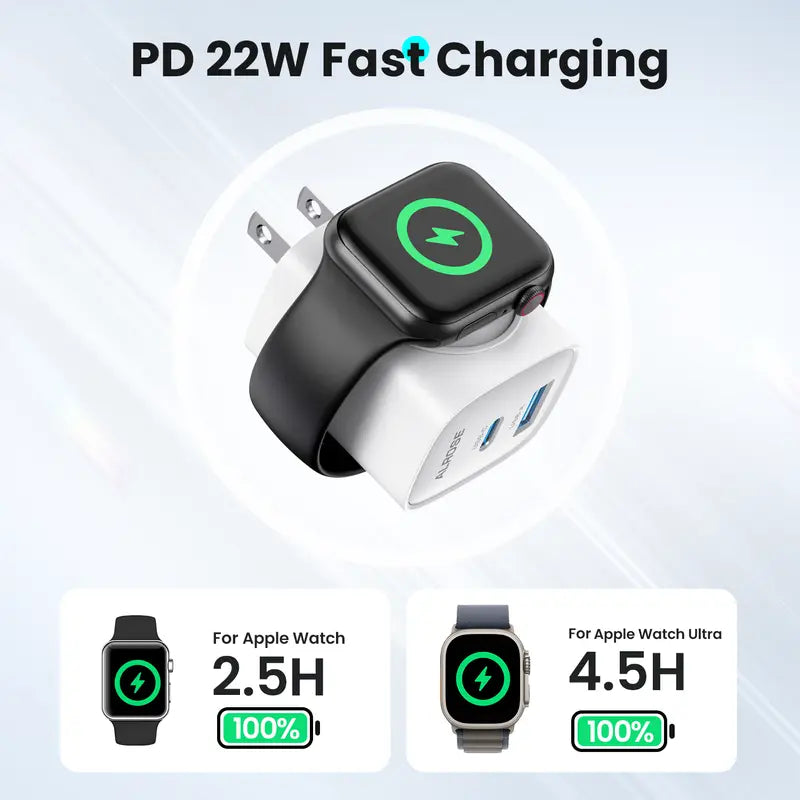 ⚡ 3-in-1 Magnetic Charger Block