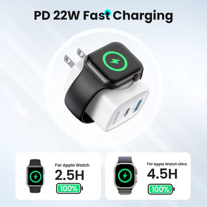 ⚡ 3-in-1 Magnetic Charger Block
