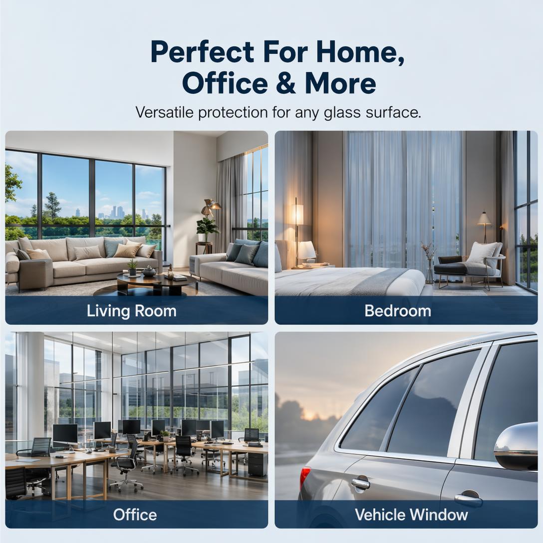 ☀️50% OFF! 🔥 Heat-Insulating Privacy Film – UV Protection, Easy Application & Perfect for Home & Office 🏠