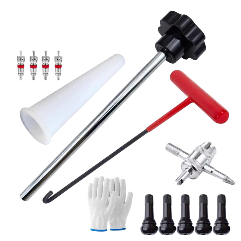 🚗 Tire Valve Repair Tool Kit | Fast Valve Stem Replacement Tool