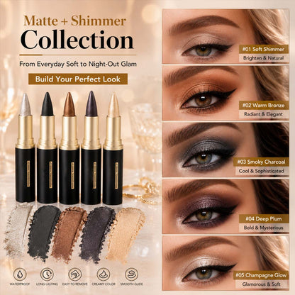 ✨ Hot Sale | 2-Pcs Waterproof Black Gel Eyeliner Set
