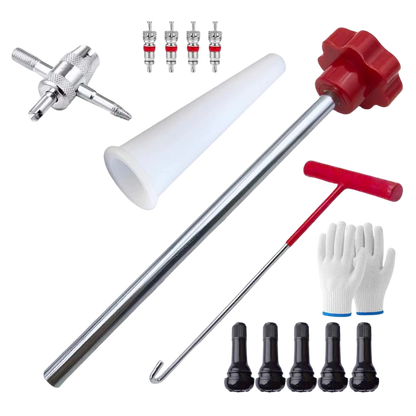 🚗 Tire Valve Repair Tool Kit | Fast Valve Stem Replacement Tool