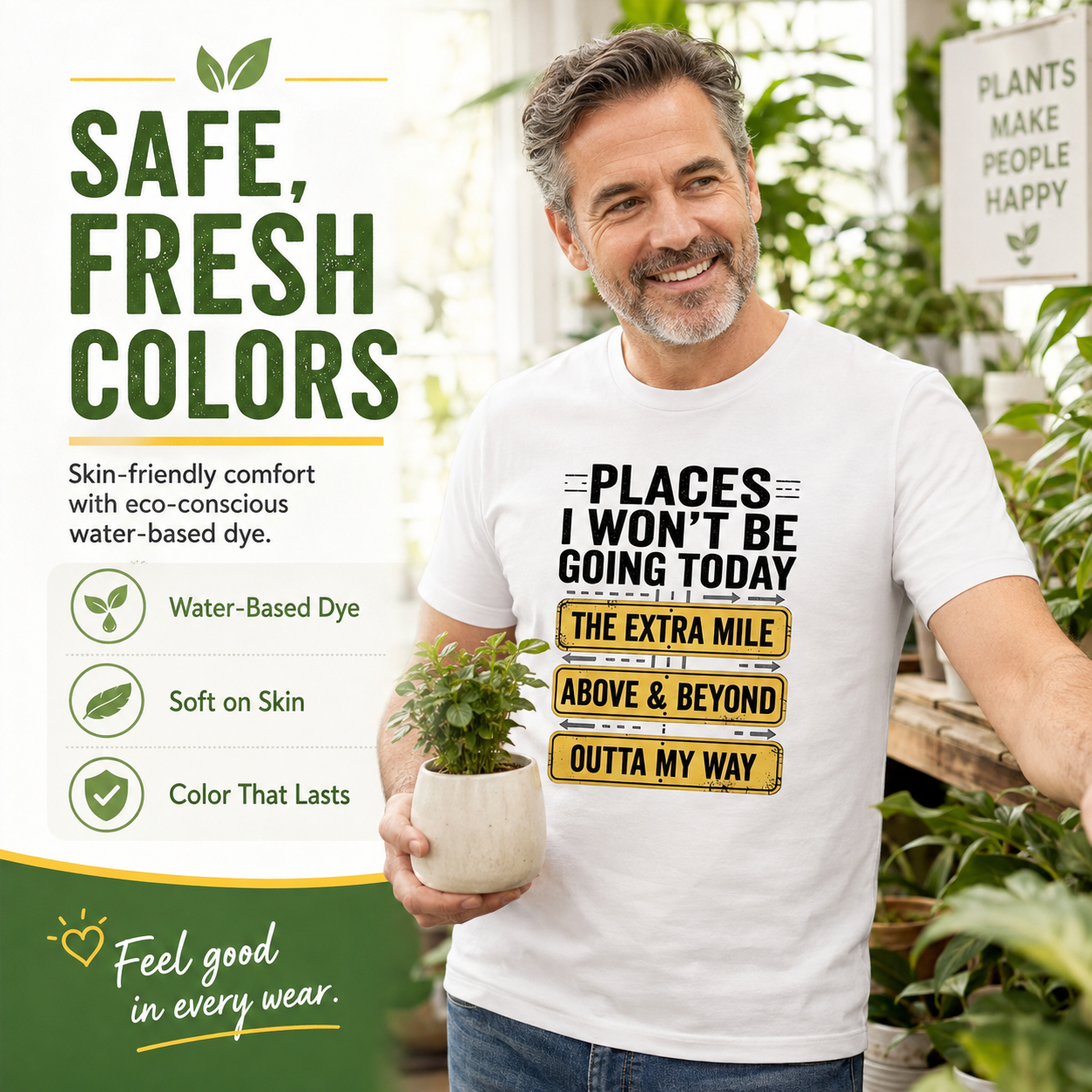 Places I Won't Be Going Today Funny Sarcastic Quote T-Shirt good graphic tees