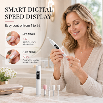 Professional Electric Nail Drill – Salon-Quality Results at Home, Zero Salon Prices