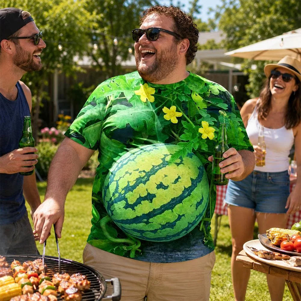 Men's Funny 3D Watermelon T-Shirt – The Shirt That Makes Everyone Smile