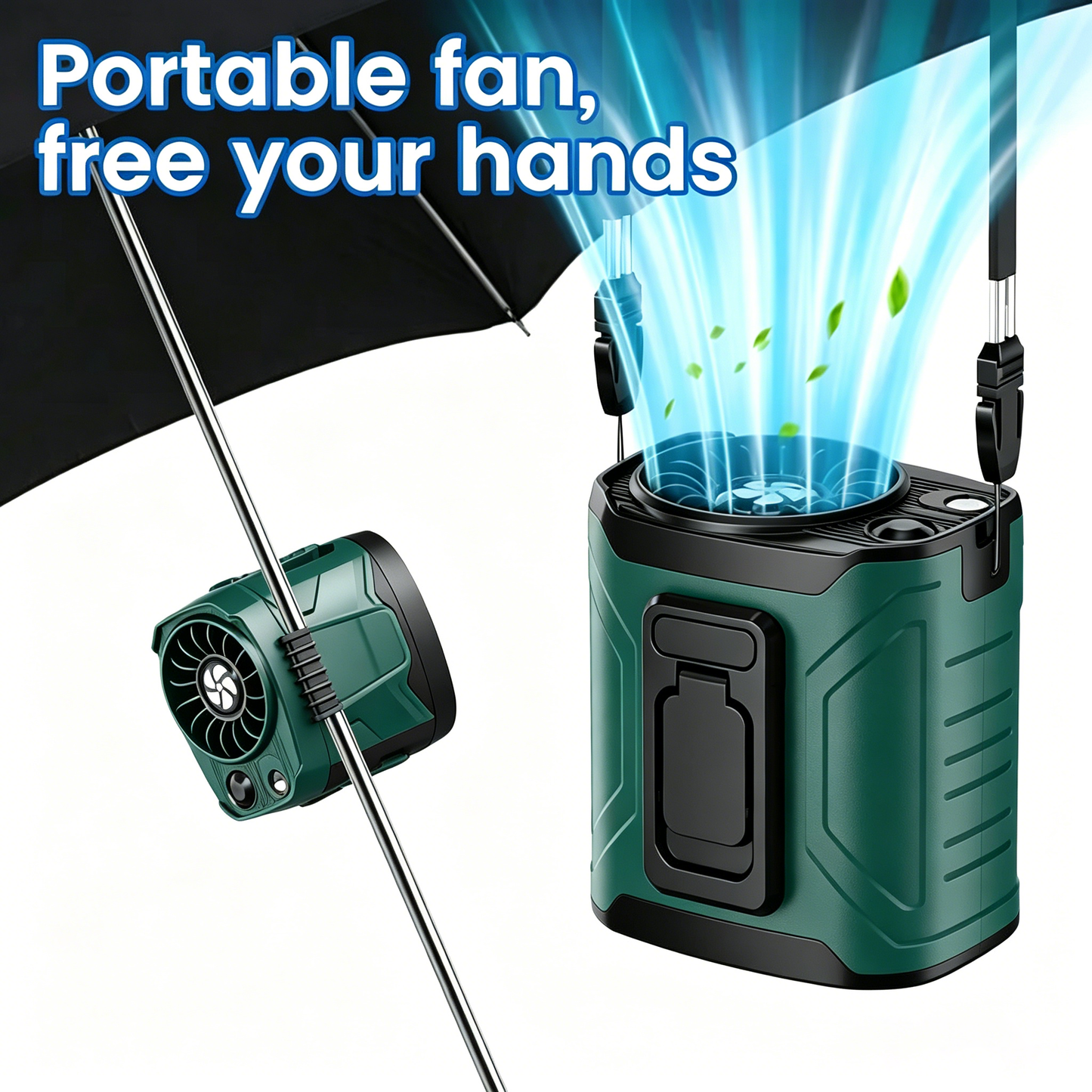 Clip Fan Rechargeable With stand