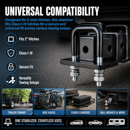 Hitch Tightener Anti-Rattle Clamp for 2-Inch Hitches