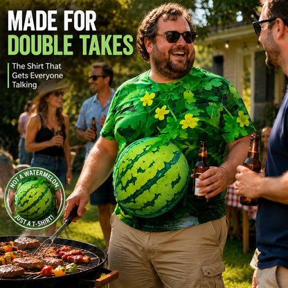 Men's Funny 3D Watermelon T-Shirt – The Shirt That Makes Everyone Smile