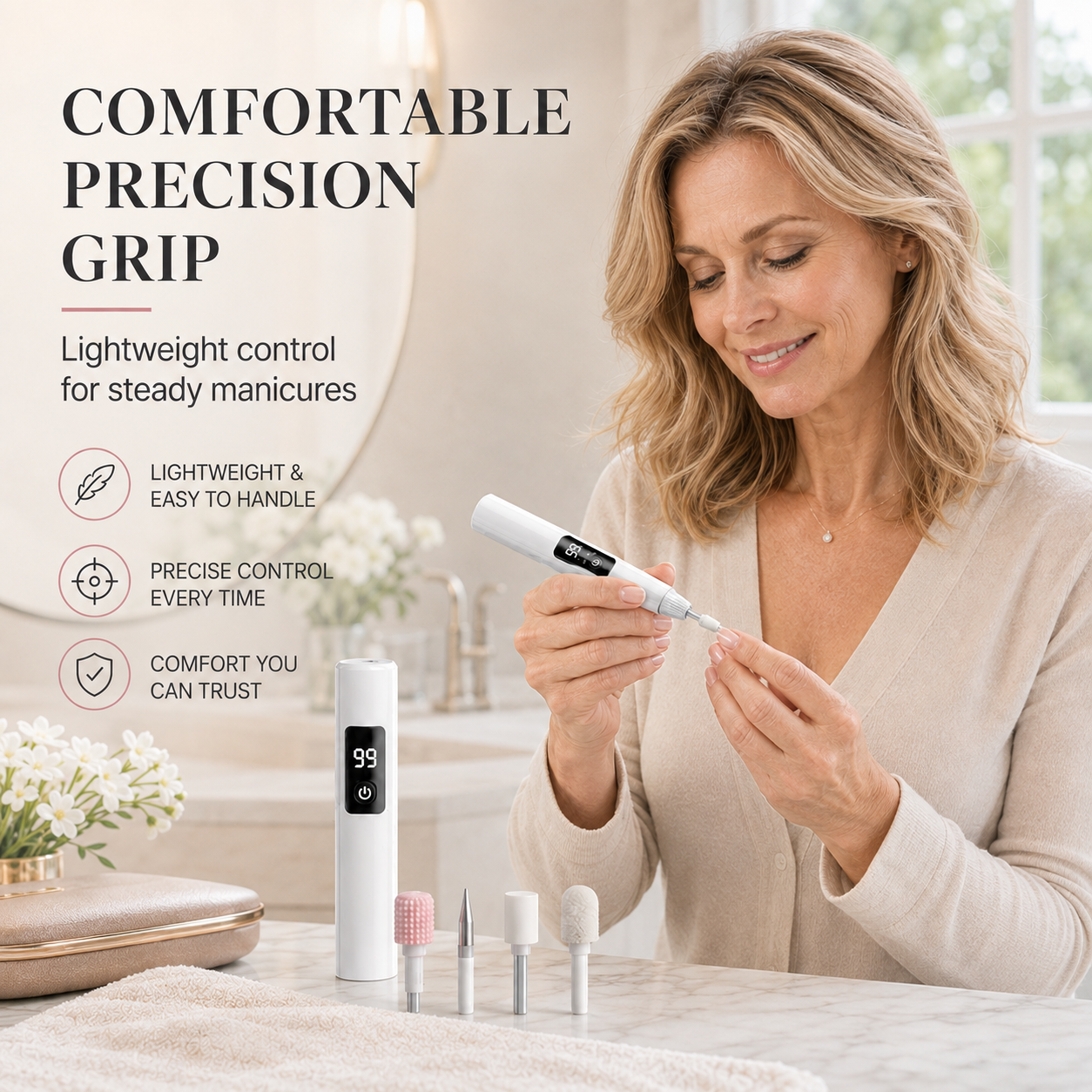 Professional Electric Nail Drill – Salon-Quality Results at Home, Zero Salon Prices