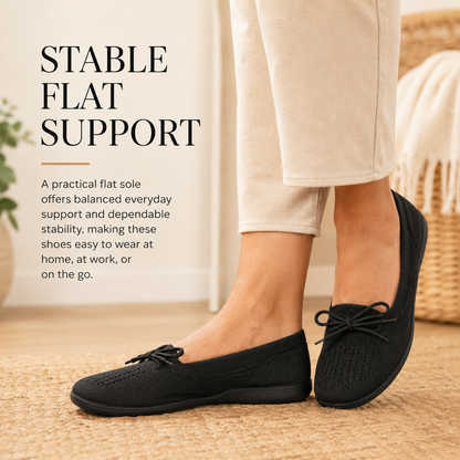 Women's Breathable Flat Shoes – Lightweight Slip-On for Walking, Work, and Everyday Comfort